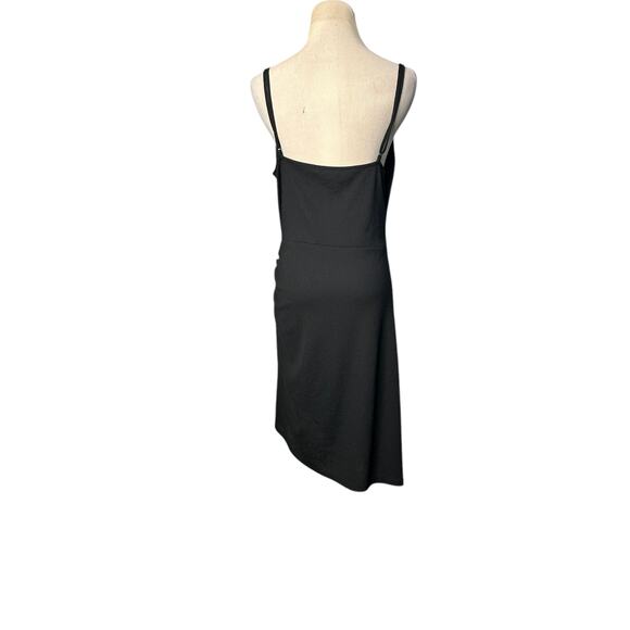 H&M black side twist overlap strappy summer dress size large - Picture 11 of 16